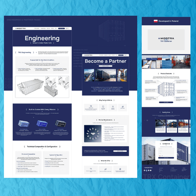 Industrial Website UI/UX